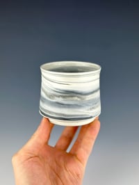 Image 1 of No.30 | Black and White Marbled Porcelain Tumbler