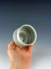 Image 2 of No.30 | Black and White Marbled Porcelain Tumbler