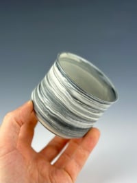 Image 2 of No.32 | Black and White Marbled Porcelain Tumbler