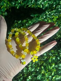 Image 1 of "Sunshine Yellow" Beaded Bracelet