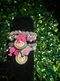 Image 1 of "I'm a Barbie Girl" Beaded Bracelet Set