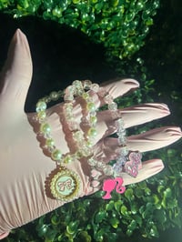 Image 3 of "I'm a Barbie Girl" Beaded Bracelet Set