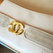 Image of Vtg Gucci Bone White Clutch 