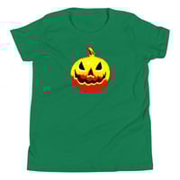 Image 14 of Youth Short Sleeve T-Shirt - Jack O Lantern Vintage Red Yellow