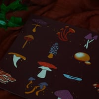 Image 2 of Mushroom Grid Print