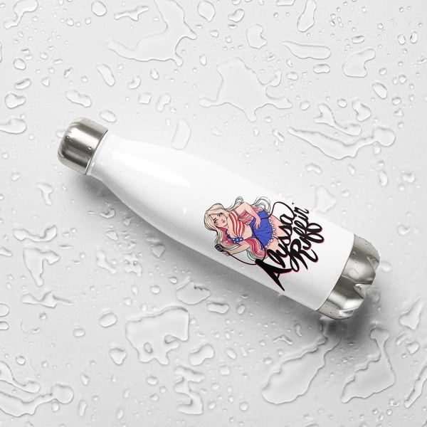 Image of Patriotic Girl Stainless Steel Water Bottle