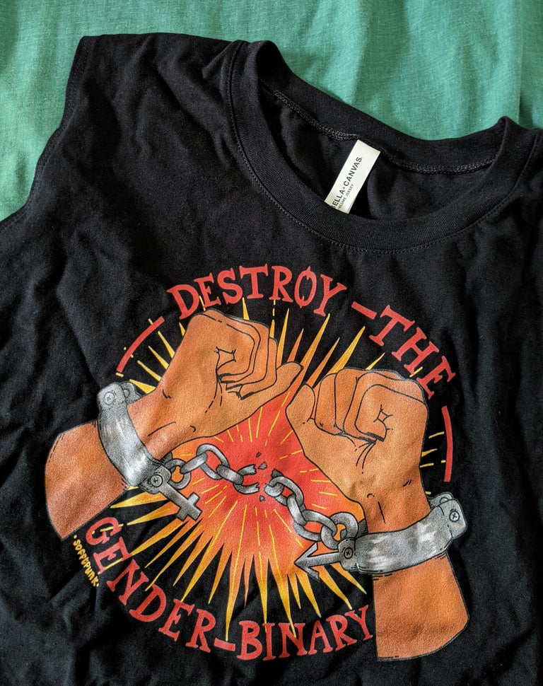 Destroy The Gender Unisex Tank Image 3