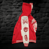 Image 4 of Red Varsity Jacket 