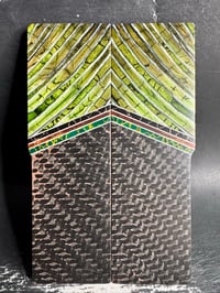 Image 2 of Mammoth Tooth & Copper Carbon Fiber Segmented Knife Scales 