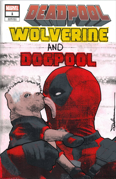 Image of Deadpool Wolverine and Dogpool