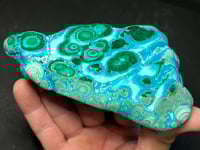 Image 1 of Malachite & Chrysocolla Polished Slab #2414