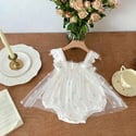 The Rose Ruffle Romper Dress