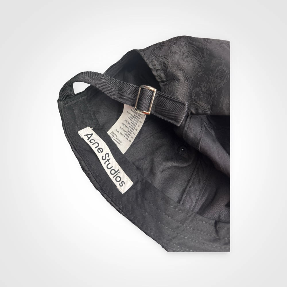 Image of Acne Studious Paisley Black Cap