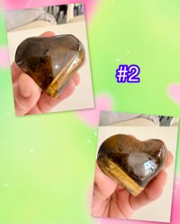 Image 4 of TIGERS EYE LOVE HEART SHAPED 