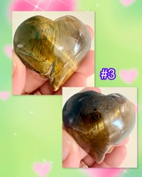 Image 5 of TIGERS EYE LOVE HEART SHAPED 