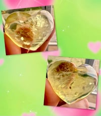 Image 2 of NATURAL CITRINE HEART SHAPED CARVINGS 