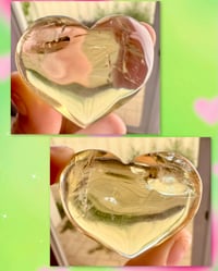 Image 1 of NATURAL CITRINE HEART SHAPED CARVINGS 