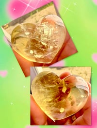Image 3 of NATURAL CITRINE HEART SHAPED CARVINGS 
