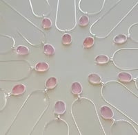 Image 1 of  Pink Crystal Moonstone Necklace