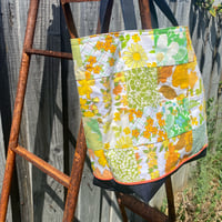 Image 4 of Sunny Denim Delight Handmade Tote Bag Upcycled Vintage Fabrics & Denim