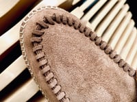 Image 4 of Lagoa brown cow suede deck espadrilles shoes made in Italy