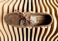 Image 6 of Lagoa brown cow suede deck espadrilles shoes made in Italy