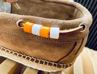 Image 7 of Lagoa brown cow suede deck espadrilles shoes made in Italy