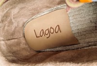 Image 8 of Lagoa brown cow suede deck espadrilles shoes made in Italy