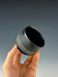 Image 2 of No.45 | Black and White Grog Porcelain Tumbler