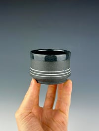 Image 1 of No.45 | Black and White Grog Porcelain Tumbler