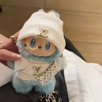 Image 1 of BOOPLAY The Monsters Labubu Fashion Dress - LV Style Top+ Hat + LV Style Bag(White)