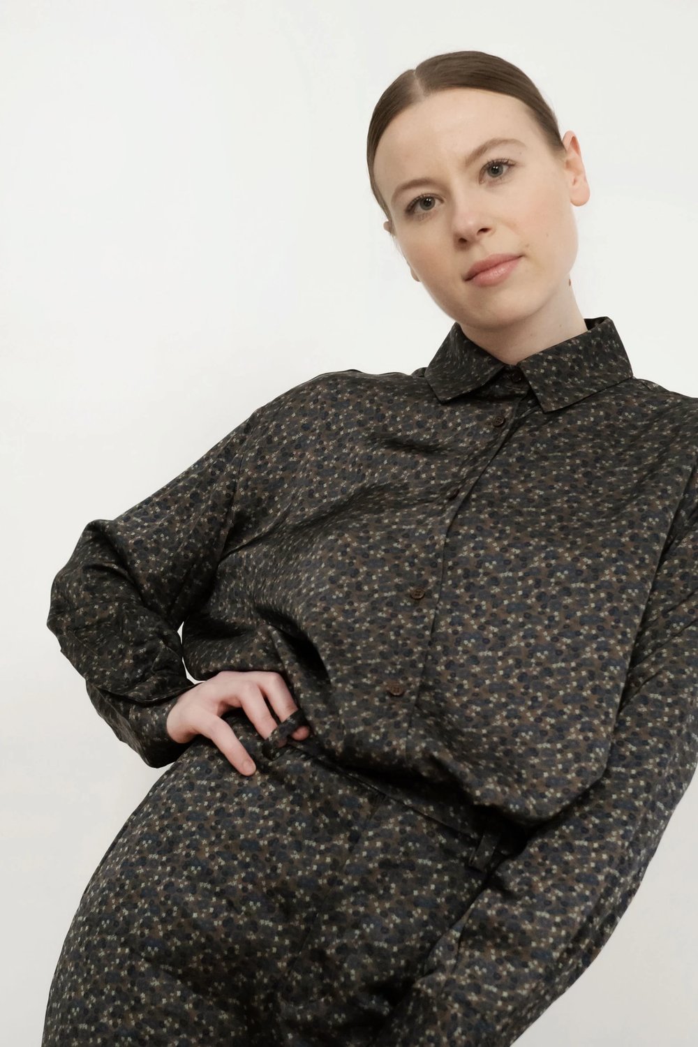 Image of 1-Camisa relajada flores