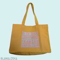 Image 1 of UNFOLLOW MAXIBAG YELLOW COLOUR