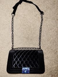 Image 1 of Black Soft Quilted Handbag