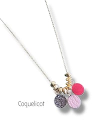 Image 2 of Collier pastille trio - 12 coloris 