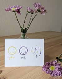 Image 1 of you, me, magic Grußkarte