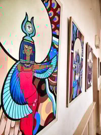 Image 2 of ISIS - Egyptian Goddess Original Painting