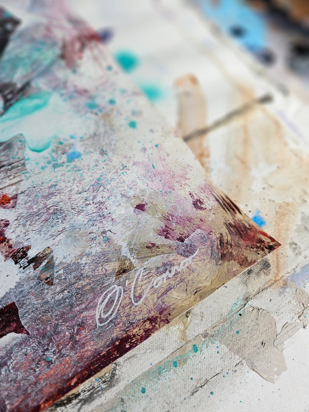 "The Bliss That Breaks" 1/1 ORIGINAL - Mixed Media on paper - FREE WORLDWIDE SHIPPING!!!