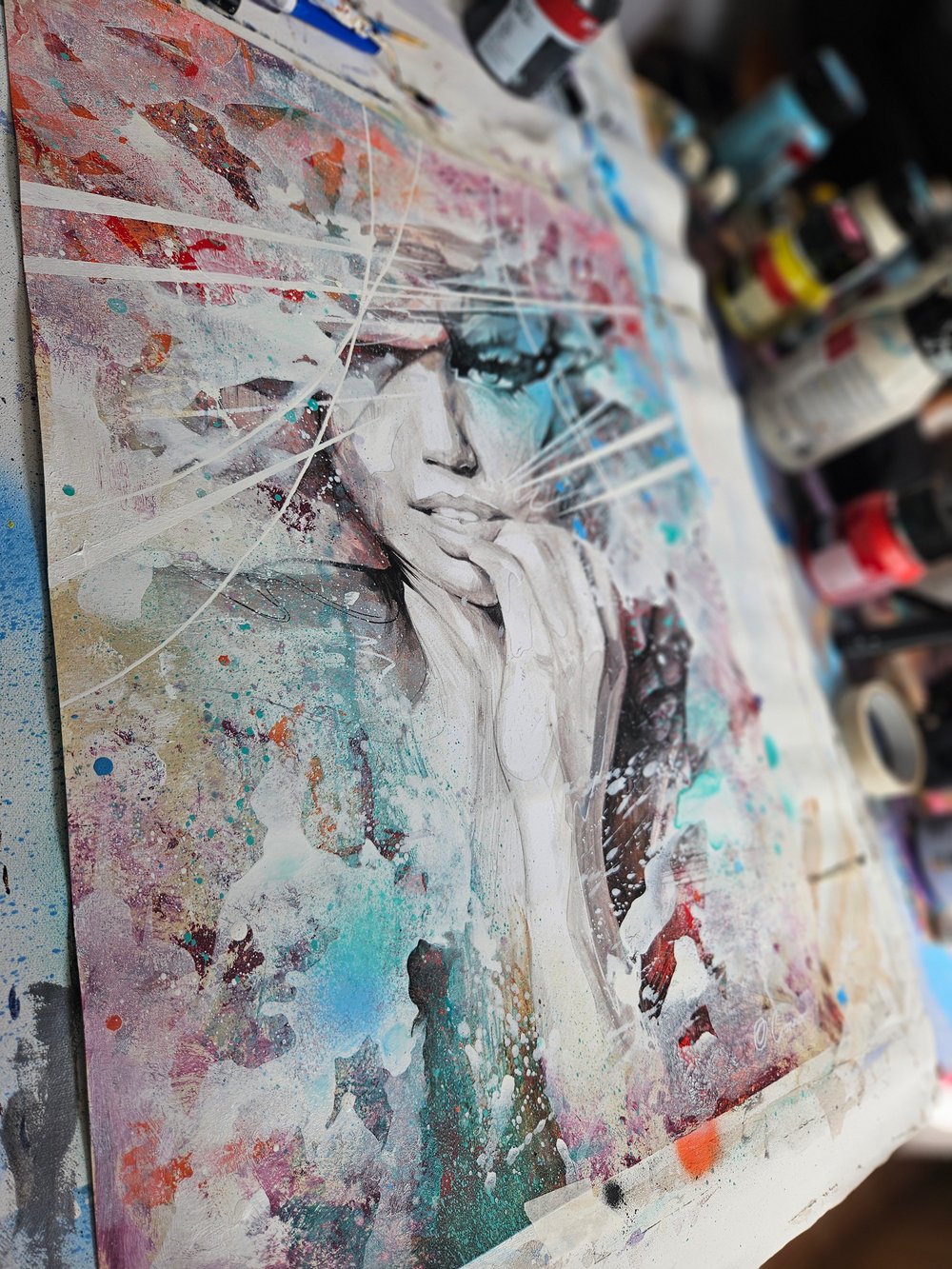 "The Bliss That Breaks" 1/1 ORIGINAL - Mixed Media on paper - FREE WORLDWIDE SHIPPING!!!