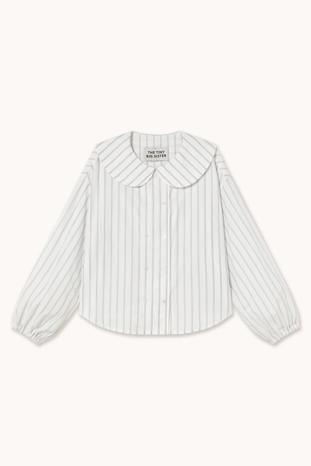 Image of 1-Camisa rayas cuello baby doll