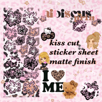 hibiscus print sticker sheet