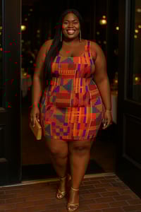 Image 1 of OG Kente Mini Dress| More Colors Available🎨