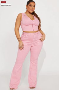 Image 2 of Pink Denim Rodeo 2-Piece Set (New w/ Tags, was $65)