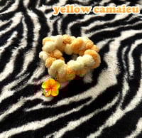 Image 2 of Yellow Camaieu | Pompom ☆ Scrunchie