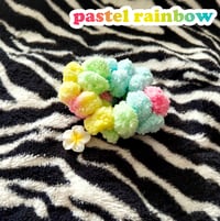 Image 2 of Pastel Rainbow | Pompom ☆ Scrunchie