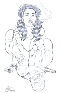 SMOKING FOOTNIK Original sketch