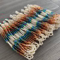 Image 4 of Clay and Tide 2 - seed beaded earrings