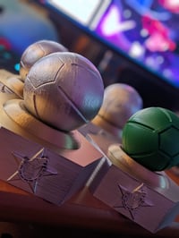 Image 3 of Gyro’s Steel Ball Replica w/ Display Mount 🌪️