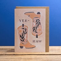 Image 2 of Mini Cowboy Boots Card by Sister Paper Co.