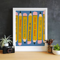 Image 10 of Power Up Pencils Print 